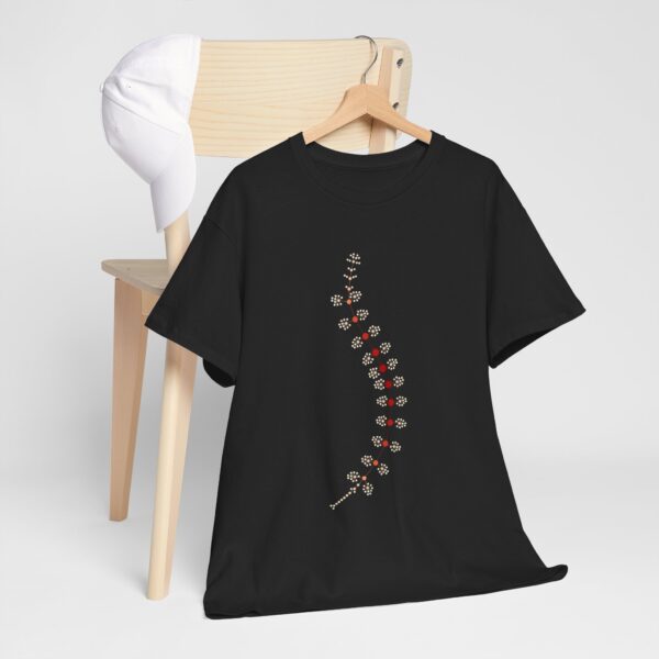 AnostracaNet T-Shirt: External Morphology of Fairy Shrimp Artemia Abstracted as Network (Unisex Heavy Cotton Tee) - Image 27