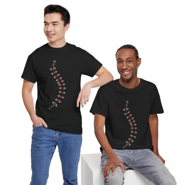 AnostracaNet T-Shirt: External Morphology of Fairy Shrimp Artemia Abstracted as Network (Unisex Heavy Cotton Tee) - Image 35