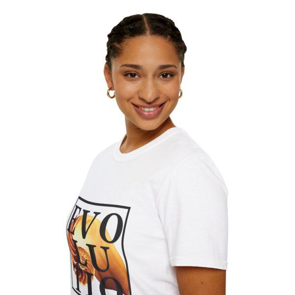 Evolutio Emblem T-Shirt — Unfolding Life, Consciousness, and Creation (Official Logo) - Image 5