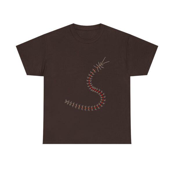 RemipediaNet T-Shirt: External Morphology of Remipedia Speleonectes Abstracted as Network (Unisex Heavy Cotton Tee) - Image 37