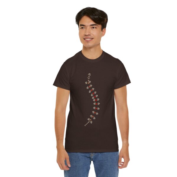 AnostracaNet T-Shirt: External Morphology of Fairy Shrimp Artemia Abstracted as Network (Unisex Heavy Cotton Tee) - Image 44