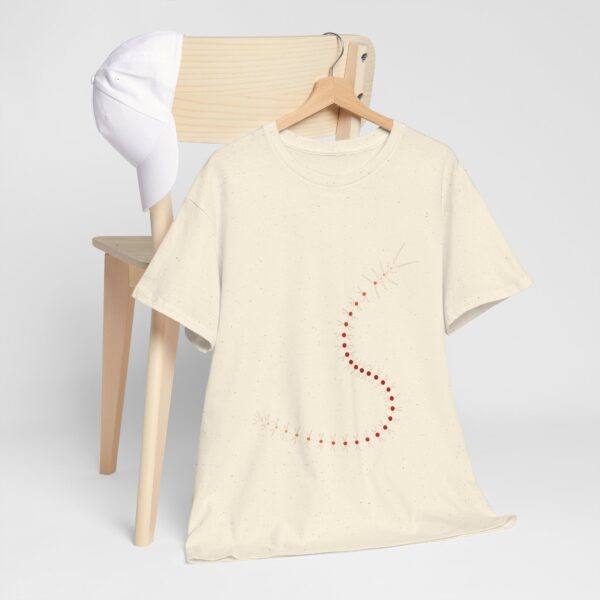 RemipediaNet T-Shirt: External Morphology of Remipedia Speleonectes Abstracted as Network (Unisex Heavy Cotton Tee) - Image 51