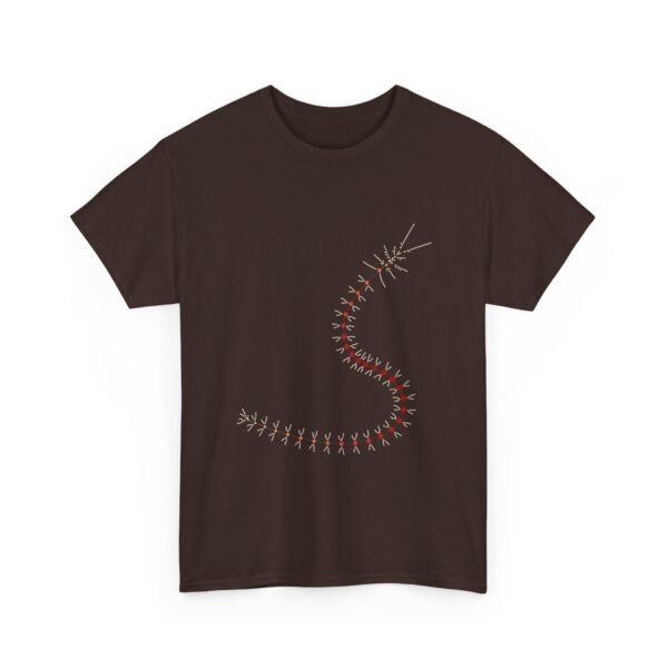 RemipediaNet T-Shirt: External Morphology of Remipedia Speleonectes Abstracted as Network (Unisex Heavy Cotton Tee) - Image 38