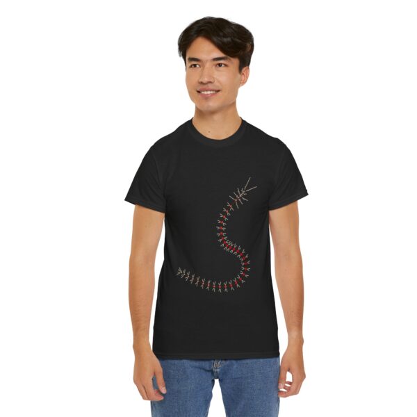 RemipediaNet T-Shirt: External Morphology of Remipedia Speleonectes Abstracted as Network (Unisex Heavy Cotton Tee) - Image 32