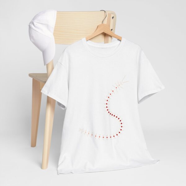 RemipediaNet T-Shirt: External Morphology of Remipedia Speleonectes Abstracted as Network (Unisex Heavy Cotton Tee) - Image 15