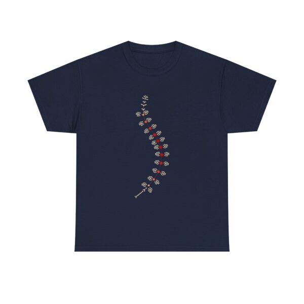 AnostracaNet T-Shirt: External Morphology of Fairy Shrimp Artemia Abstracted as Network (Unisex Heavy Cotton Tee) - Image 61