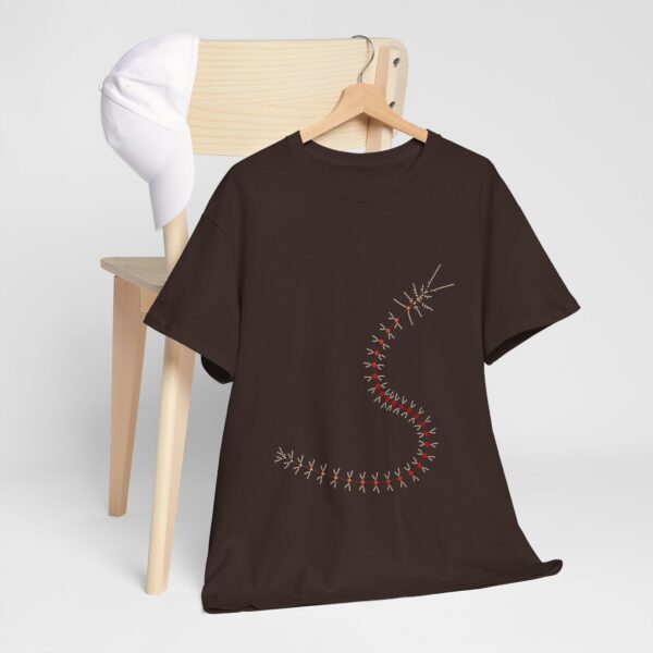 RemipediaNet T-Shirt: External Morphology of Remipedia Speleonectes Abstracted as Network (Unisex Heavy Cotton Tee) - Image 39
