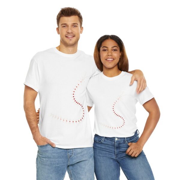RemipediaNet T-Shirt: External Morphology of Remipedia Speleonectes Abstracted as Network (Unisex Heavy Cotton Tee) - Image 22