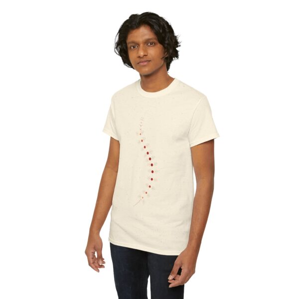 AnostracaNet T-Shirt: External Morphology of Fairy Shrimp Artemia Abstracted as Network (Unisex Heavy Cotton Tee) - Image 55