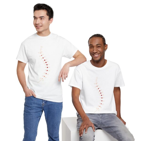 AnostracaNet T-Shirt: External Morphology of Fairy Shrimp Artemia Abstracted as Network (Unisex Heavy Cotton Tee) - Image 23