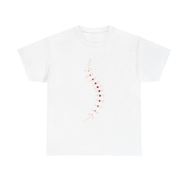 AnostracaNet T-Shirt: External Morphology of Fairy Shrimp Artemia Abstracted as Network (Unisex Heavy Cotton Tee) - Image 13
