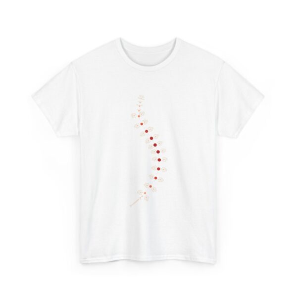 AnostracaNet T-Shirt: External Morphology of Fairy Shrimp Artemia Abstracted as Network (Unisex Heavy Cotton Tee) - Image 14