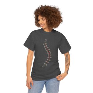 AnostracaNet T-Shirt: External Morphology of Fairy Shrimp Artemia Abstracted as Network (Unisex Heavy Cotton Tee)