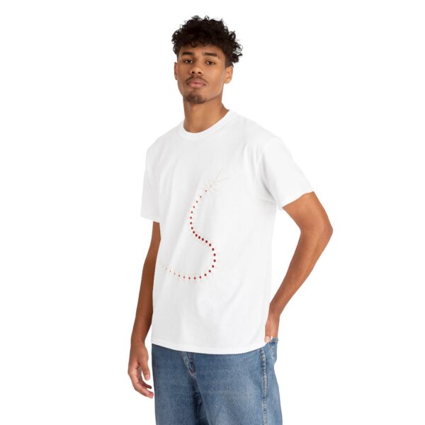 RemipediaNet T-Shirt: External Morphology of Remipedia Speleonectes Abstracted as Network (Unisex Heavy Cotton Tee) - Image 18