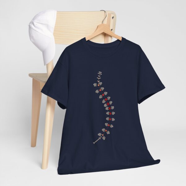 AnostracaNet T-Shirt: External Morphology of Fairy Shrimp Artemia Abstracted as Network (Unisex Heavy Cotton Tee) - Image 63