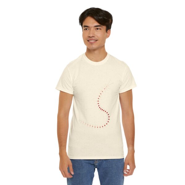 RemipediaNet T-Shirt: External Morphology of Remipedia Speleonectes Abstracted as Network (Unisex Heavy Cotton Tee) - Image 56