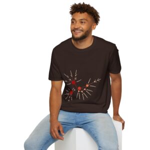 🦀 CrabNet T-Shirt — External Morphology of Crab Abstracted as Network (Unisex Softstyle)