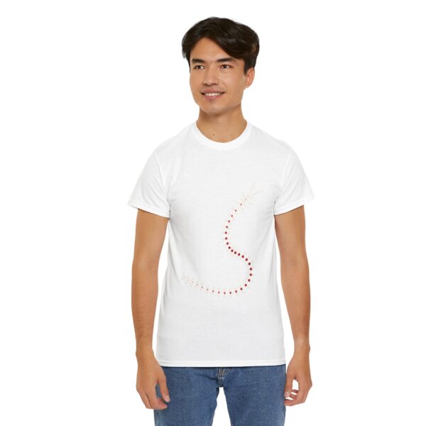 RemipediaNet T-Shirt: External Morphology of Remipedia Speleonectes Abstracted as Network (Unisex Heavy Cotton Tee) - Image 20