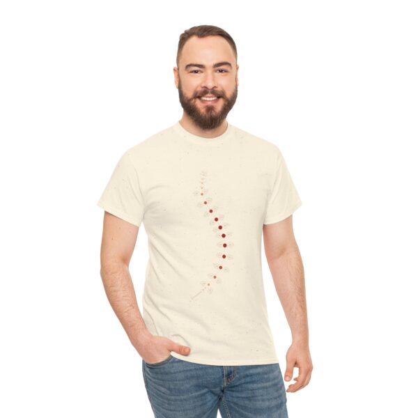 AnostracaNet T-Shirt: External Morphology of Fairy Shrimp Artemia Abstracted as Network (Unisex Heavy Cotton Tee) - Image 53