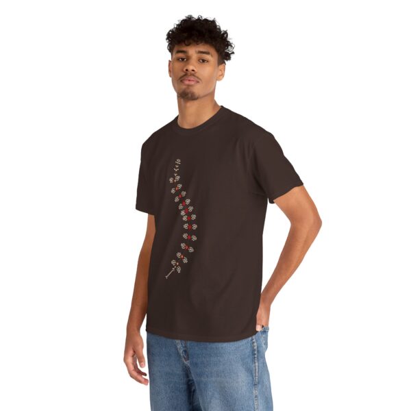 AnostracaNet T-Shirt: External Morphology of Fairy Shrimp Artemia Abstracted as Network (Unisex Heavy Cotton Tee) - Image 42